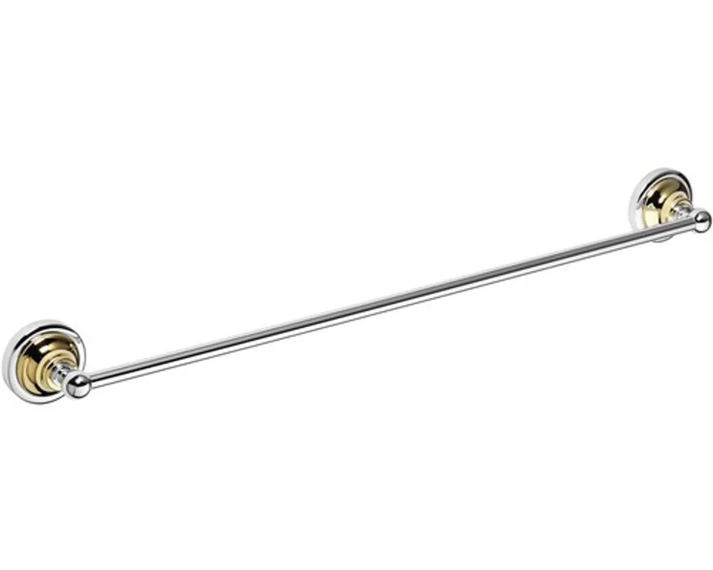 Porte-serviette anti-corrosion laiton doré 66,5 cm pour drap de bain