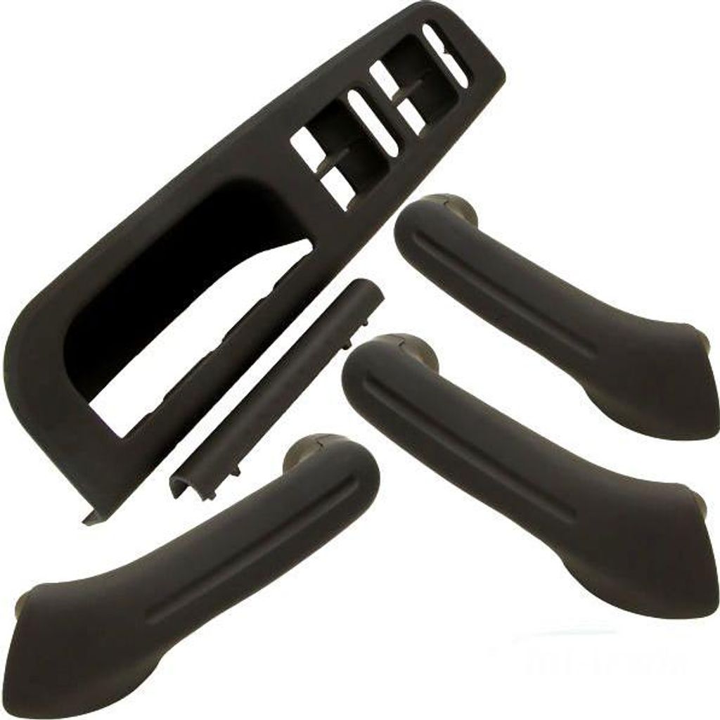 Türgriff / Innentürgriff Halter SET in Schwarz KOMPLETT SET Produktbild 