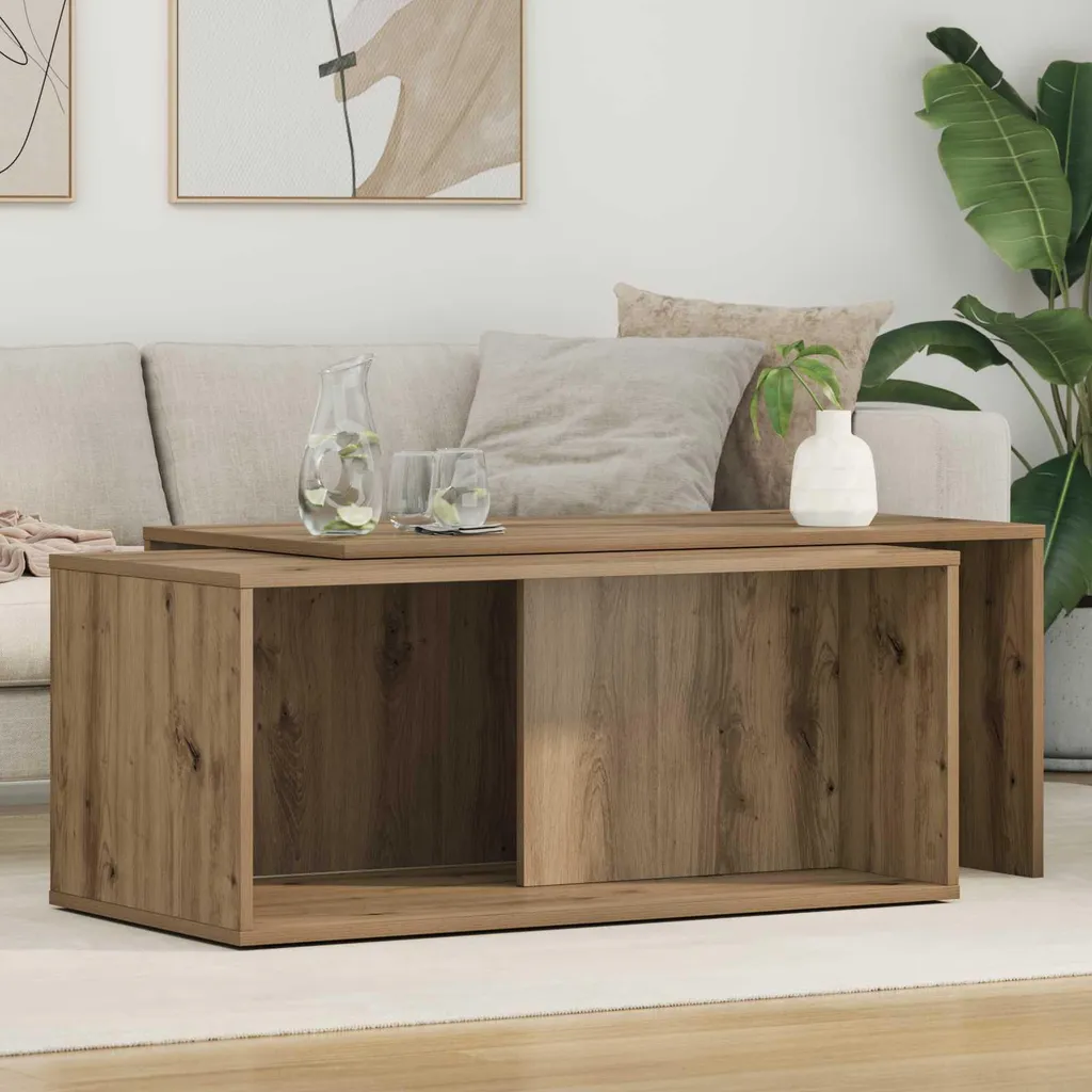 Tavolini Salotto 2 Pezzi Rovere Maison Exclusive | Eleganza Moderna