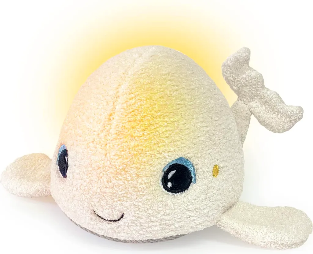 Veilleuse Peluche Baleine Soli-Beluga pour le Sommeil de Bébé 0m+