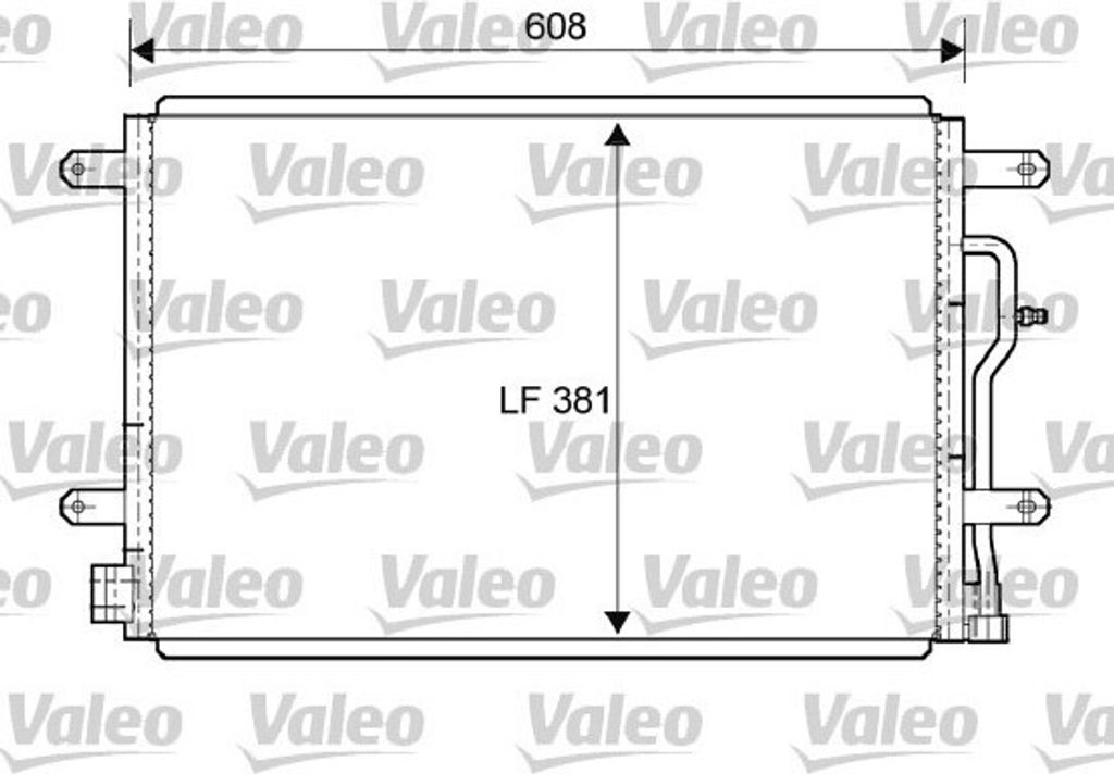 VALEO Kondensator, Klimaanlage  818190 Produktbild 