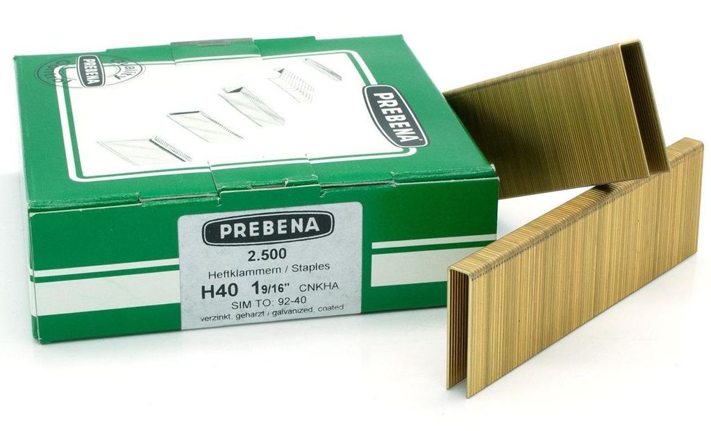 Prebena H40CNKHA Heftklammern verzinkt geharzt