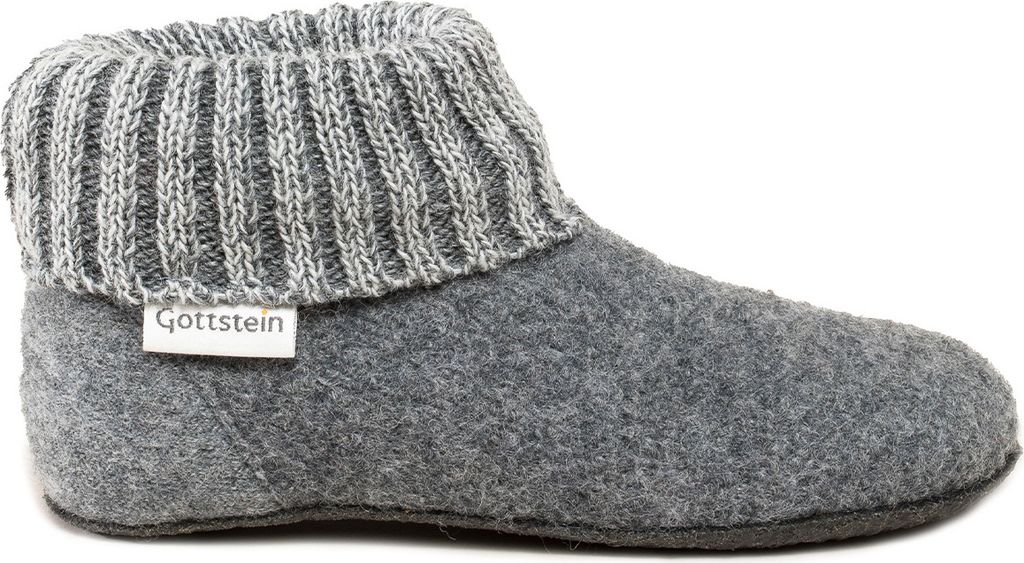 Gottstein Alpine Boot FE Hüttenschuh Hausschuh mit optimaler Passform, Rutschfeste Sohle, Temperaturausgleichende Eigenschaften