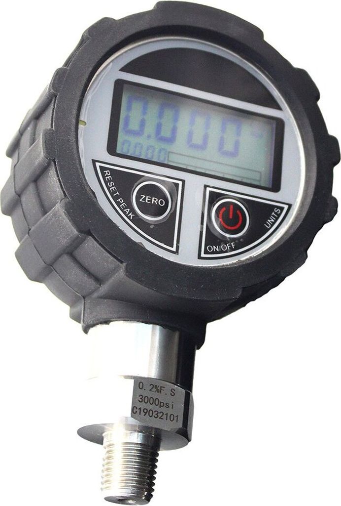 Metalsub Digital Pressure Gauge Rubber Cover Beschützer Silber Silber One Size