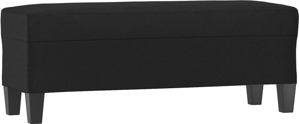 vidaXL Sitzbank Schwarz 100x35x41 cm Kunstleder