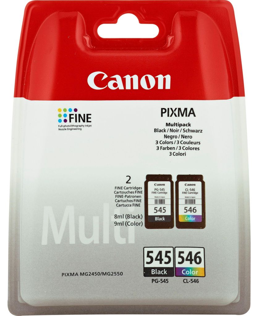 Originale Tintenpatrone (2er Pack) Canon PG-545/CL-546 Produktbild 