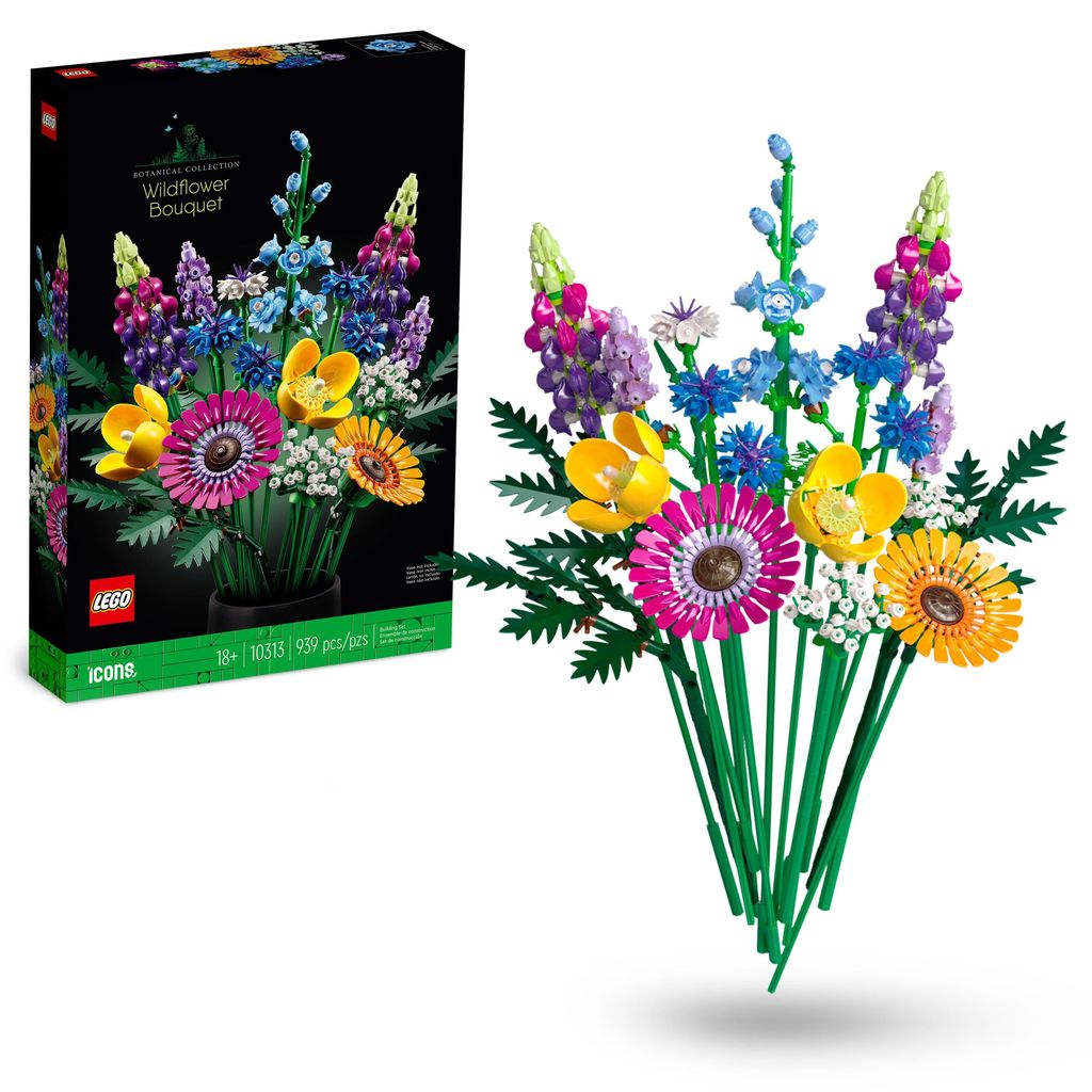 LEGO Botanicals Wildblumenstrauß Set - Künstliche Blumen Produktbild 