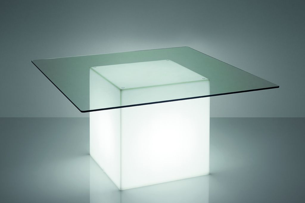 Slide Design Tisch Square - Light White Farben: Light White