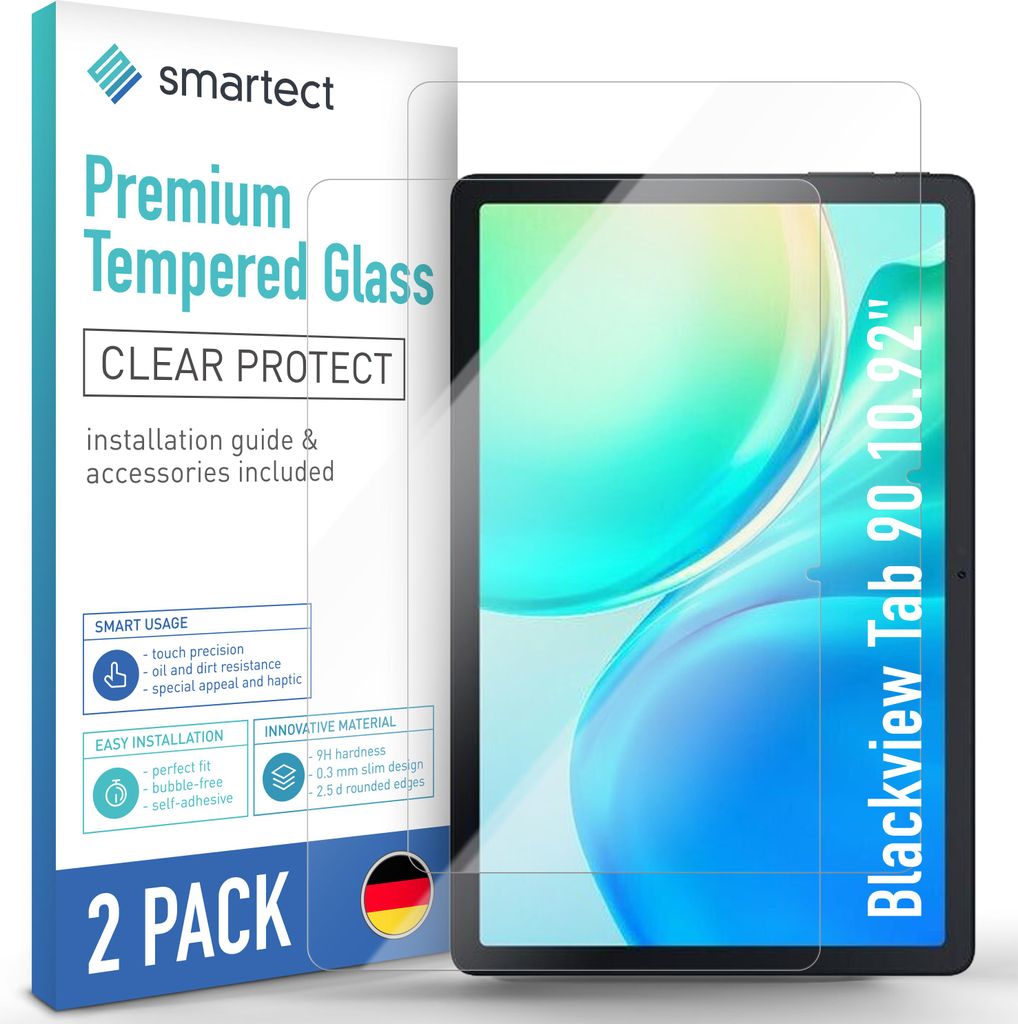 2x Schutzglas Panzerfolie für Blackview Tab 90 10.92" Produktbild 