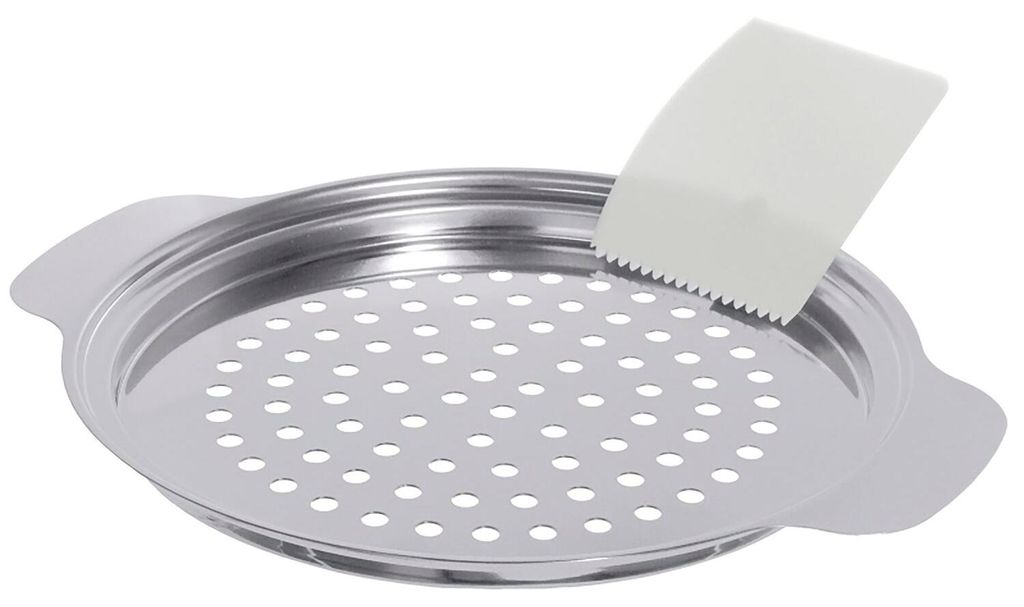 Spätzlesieb, Spätzleschieber, Edelstahl, Ø 27cm mit Spatel Produktbild 