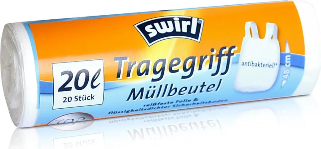 Sac Poubelle 20 Litres Swirl avec Poignées pour un Tri Facile et Propre
