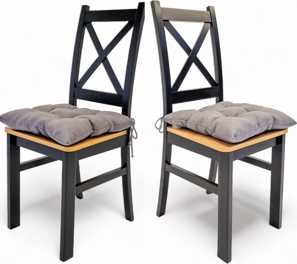 8er-Set Esszimmerstühle Sofia mit Sitzkissen – Buchenholz, Produktbild 