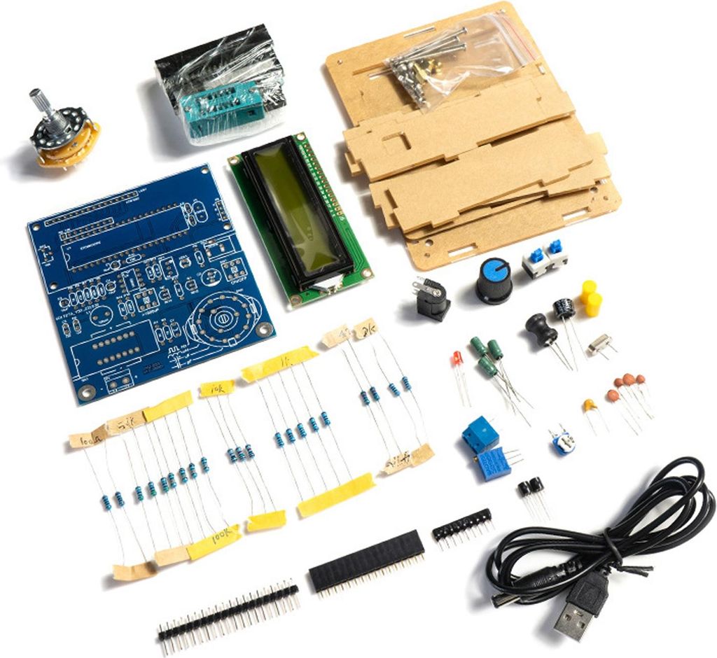 Elektronik-Bausatz für Kapazitätsmessgeräte, multifunktionales LCD-Display, Lötset