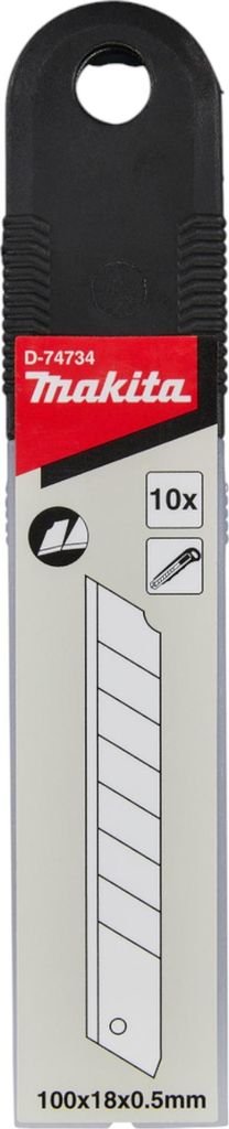 Makita D-74734 Abbrechklingen 10 Stück für Abbrechklingenmesser