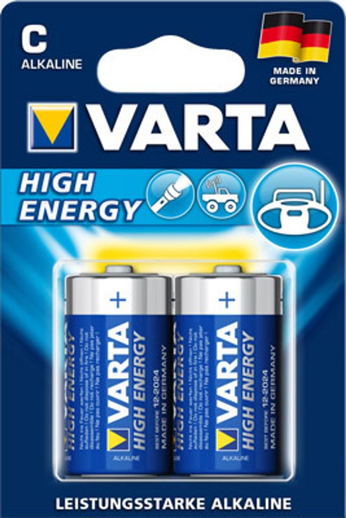 Varta 4914 High Energy Baby Batterie C 2er Blister Produktbild 