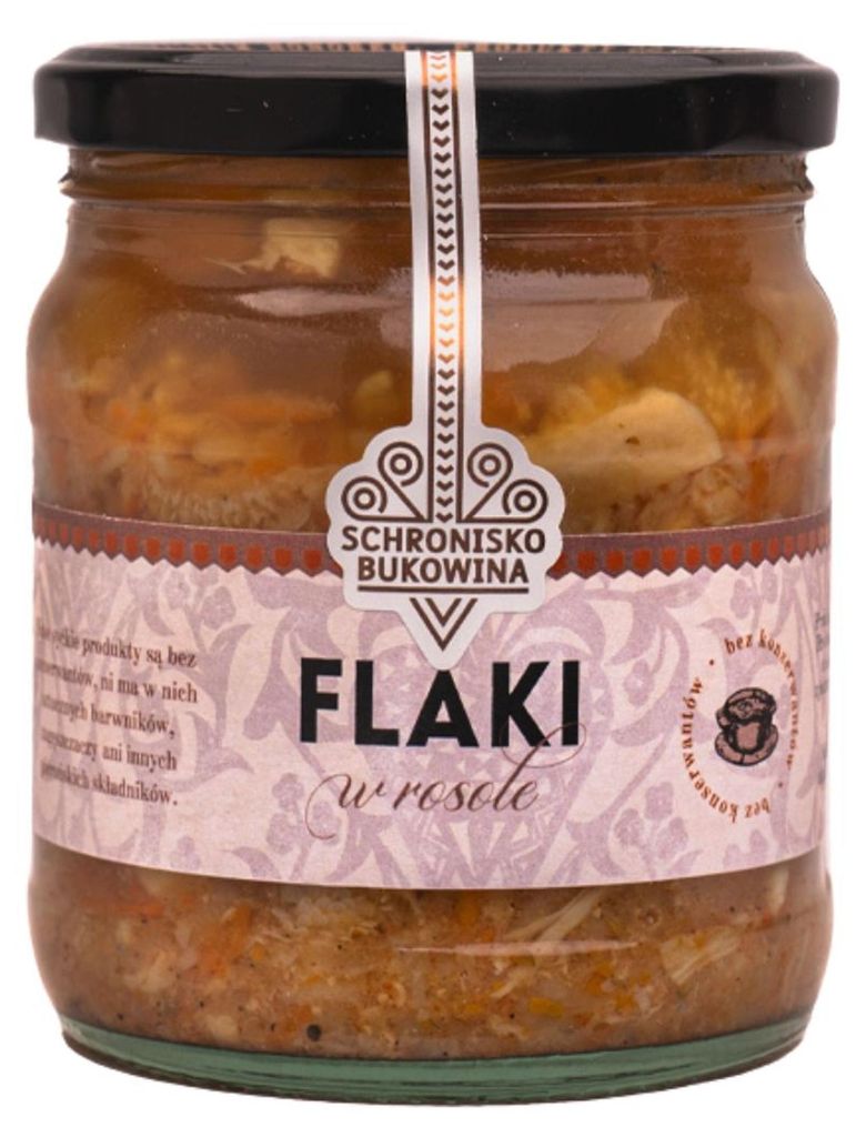 Soupe de nouilles (flaki) au bouillon, 420 ml - Schronisko Image du produit 