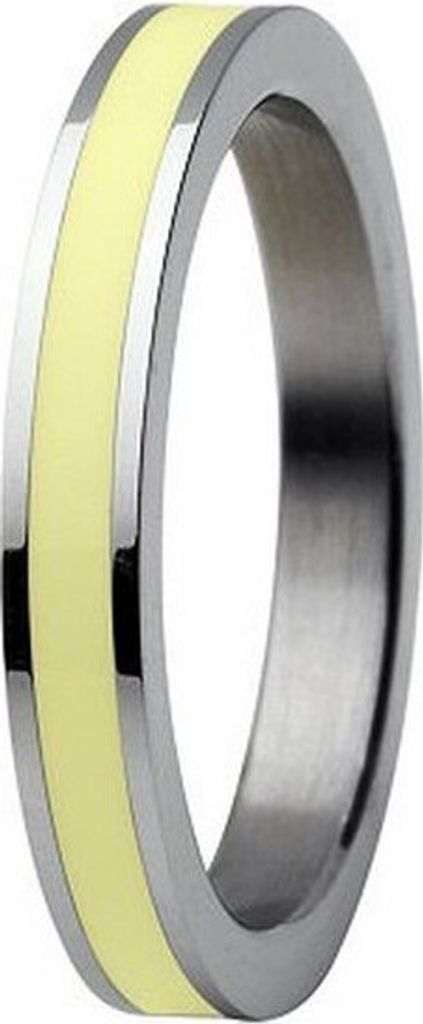 Skagen Damen Ring Silber/Gelb JRSY036, Ringgröße:54 (17.2) SS7 M28