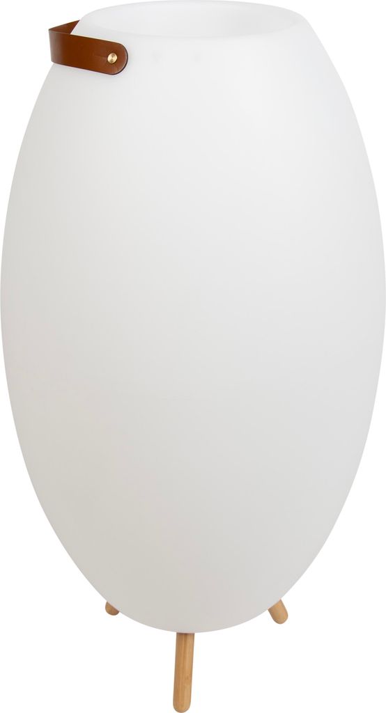 Newgarden - Modern Stehleuchte I Stehlampe I Standleuchte I Lampe I Leuchte Weiß 72,5 cm inkl. LED und Lautsprecher Dimmbar RGBW IP44 mit Fernbedi...