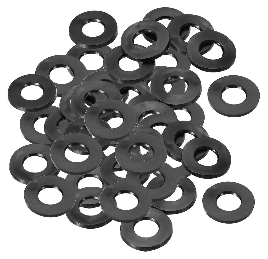 Set mit 80 Gummiringen, 8 mm Innendurchmesser, 18 mm Außendurchmesser, 3 mm dick, flache Ringe, Dichtungsgummi für Befestigungsschrauben von Wass...