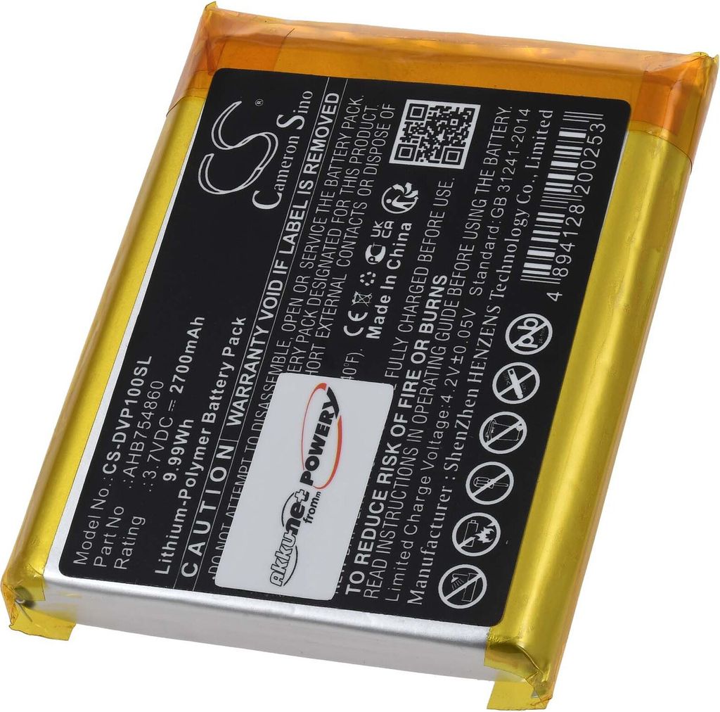 Akku kompatibel mit Divoom Typ AHB754860