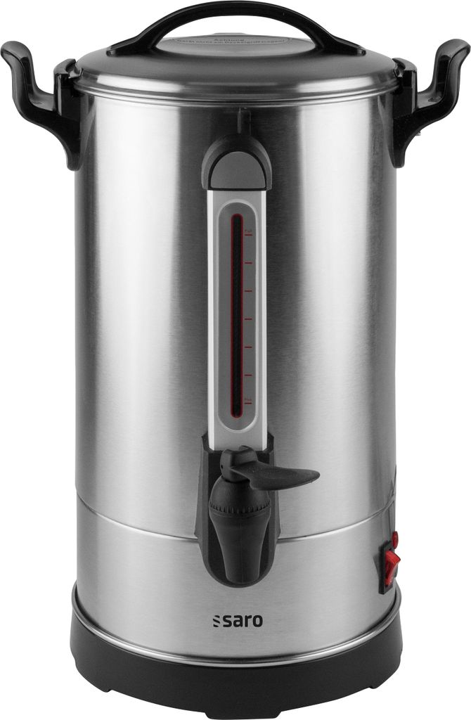 SARO Kaffeemaschine mit Rundfilter Modell CAPPONO 100 Kaffeemaschine, Edelstahl, Zapfhahn, Peilglas, Kaffee, Büro, Hotel, Café, Altenheim