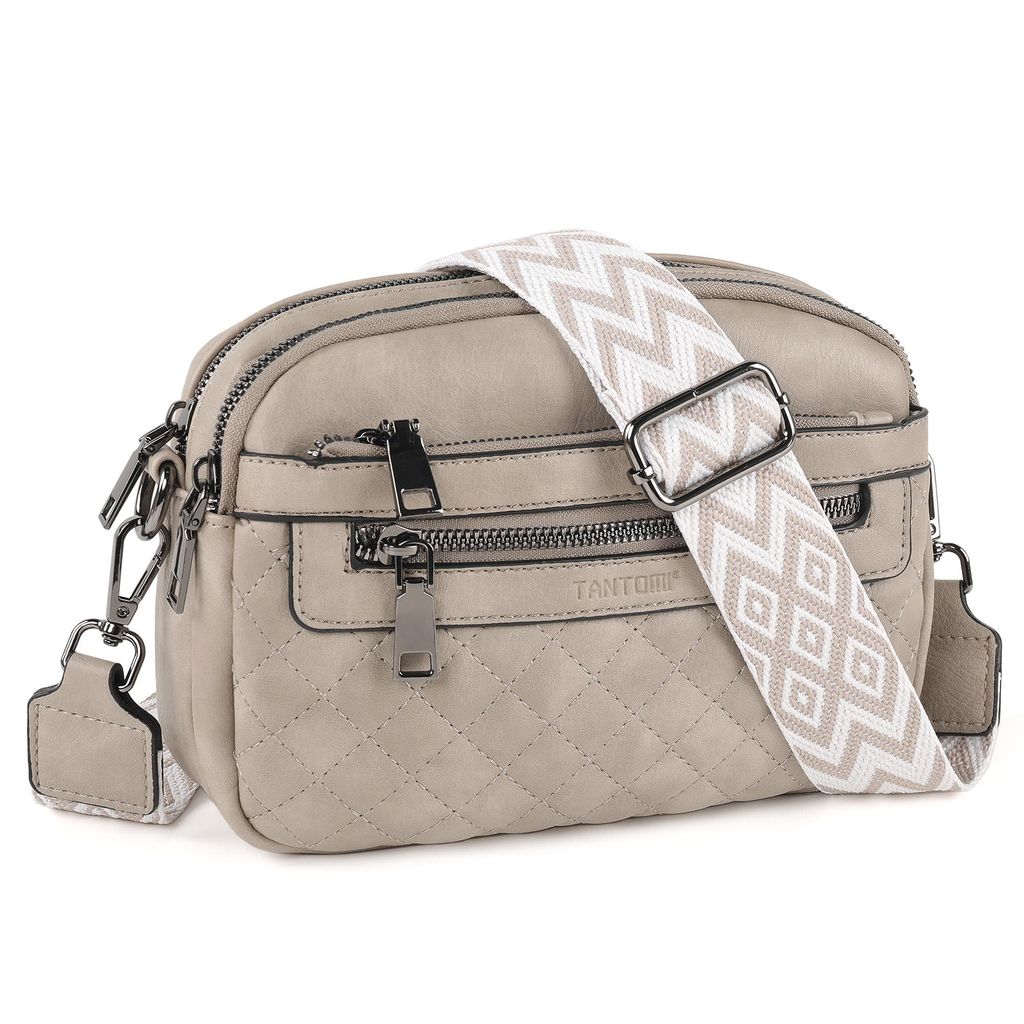 Umhängetasche damen klein, crossbody bag Handtasche, Schultertasche damen Moderne Taschen mit Verstellbarem Abnehmbar Breiter Gurt