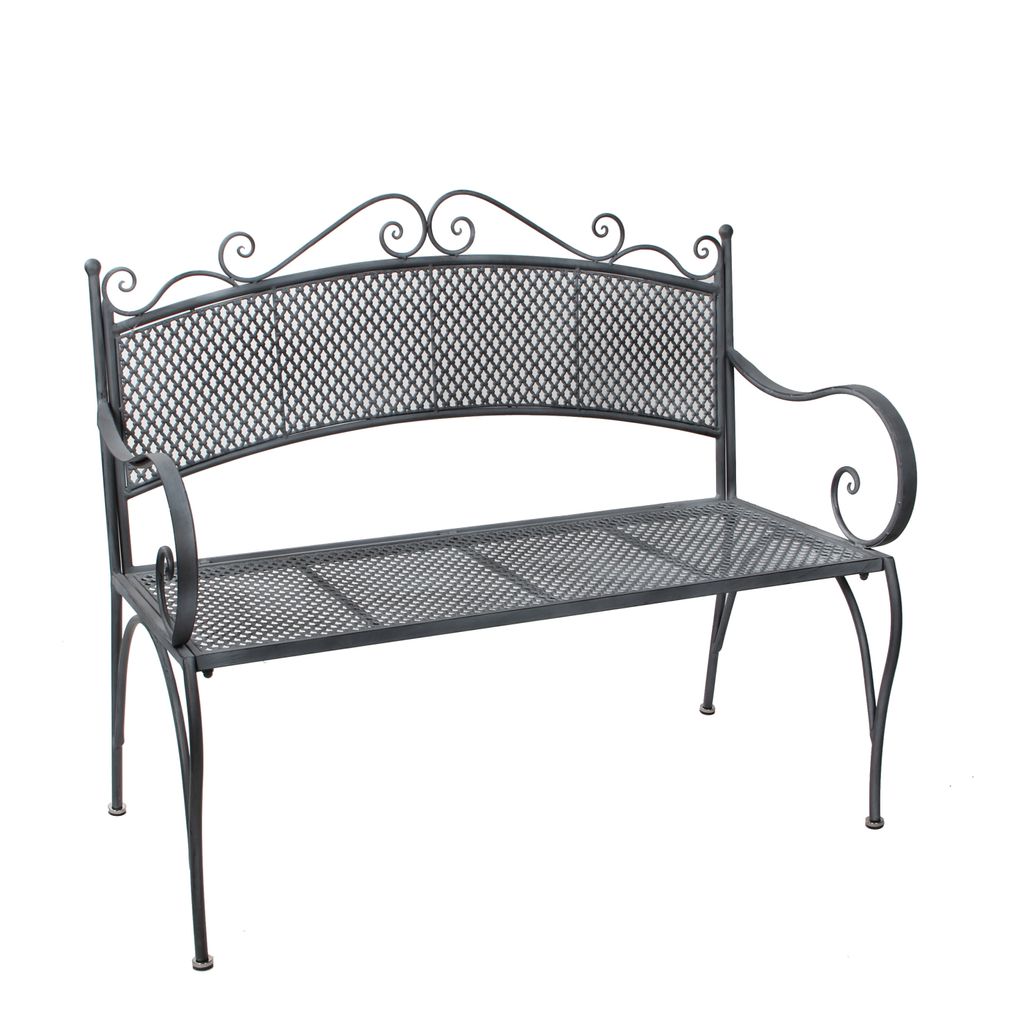 Mica Decorations Provence Gartenbank - L108 x B51 x H91 cm - Grau