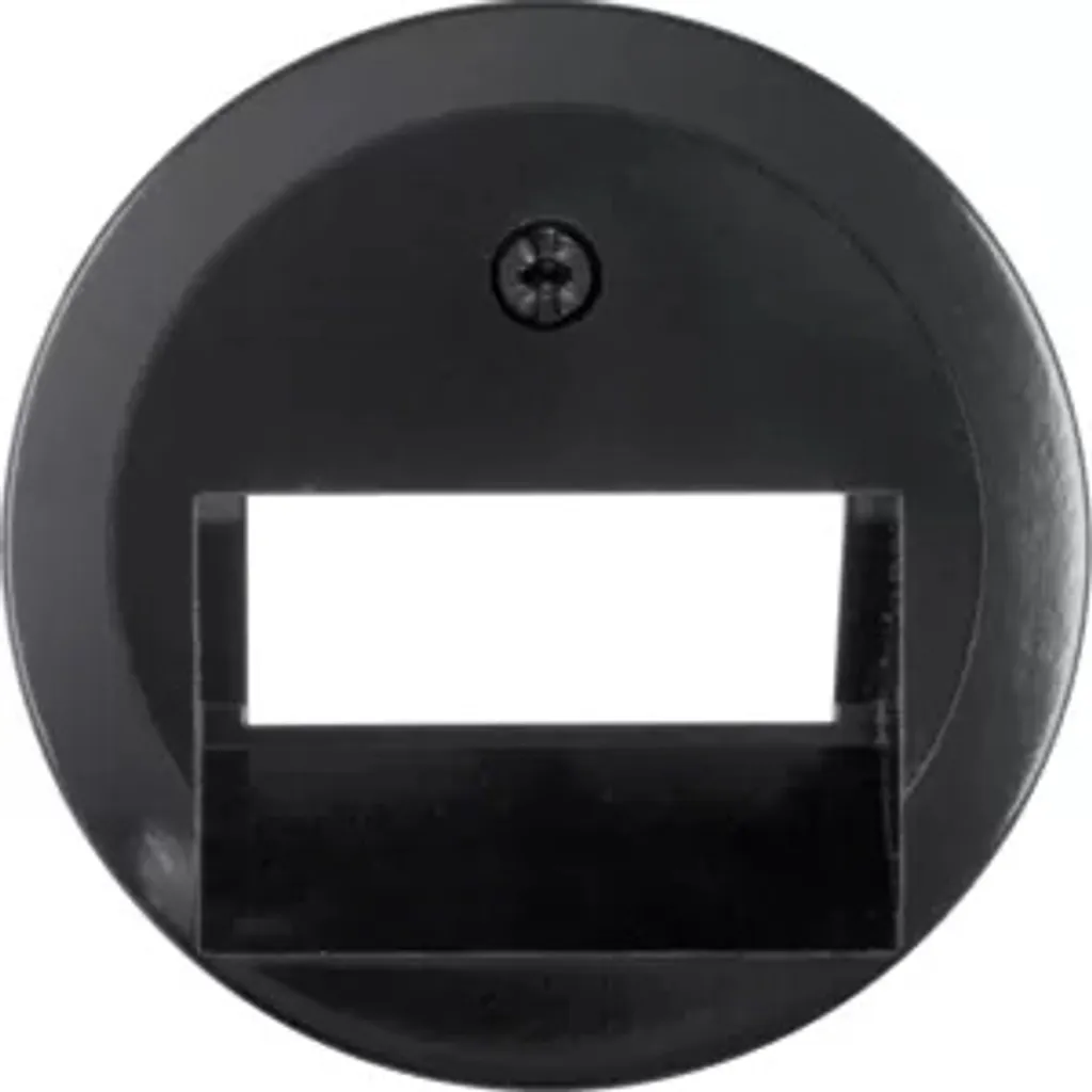 Cache prise UAE IAE noir 140901 pour socle réseau et téléphone ISDN