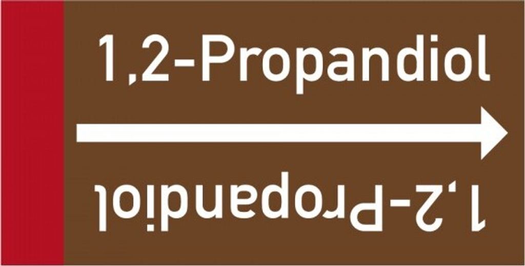Dreifke Rohrleitungsband 1,2 Propandiol, DIN 2403, ab Ø 15mm, braun/weiß, 33...