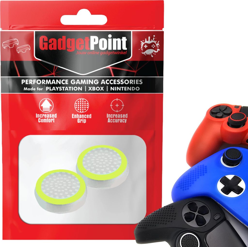 Thumbgrips - Thumb Grips voor PlayStation, PS5, Xbox X/S, One & Switch Pro Controller - Gaming Thumbgrips - Performance Anti-Slip Thumbsticks - Bes...
