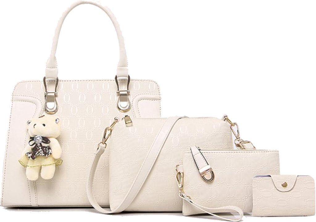 MODFU Handtasche Damen,Kleine Umhängetasche Damen,Tote Bag, Tasche Mittelgroß,Crossbody Bag,Handtaschen Damen Set Mit Quasten Geldbörse Damen