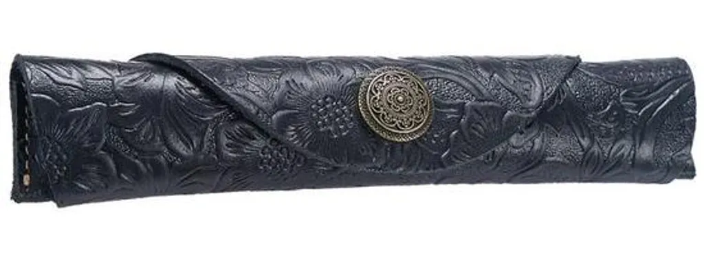 Trousse d'école vintage et porte-stylo artisanal pour le bureau
