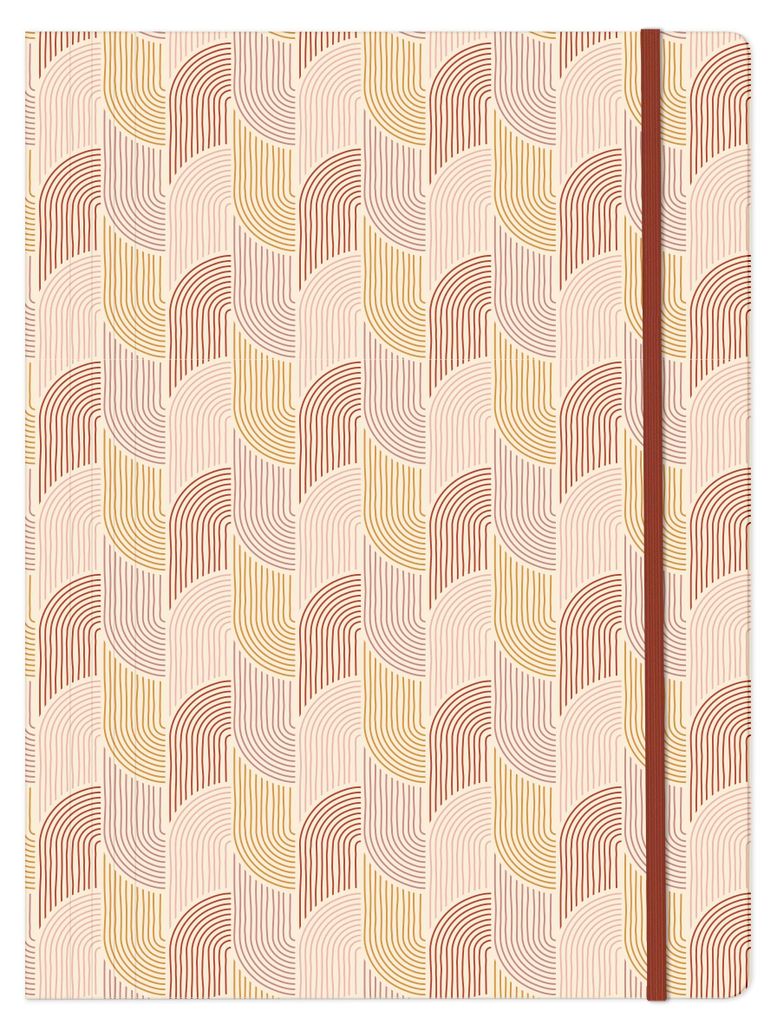 Dokumentenmappe in Terrakotta mit Gummibandverschluss, 24 x 32 cm, ideal für DIN-A4-Dokumente, 1 Stück