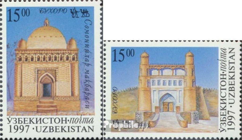 Briefmarken Usbekistan 1997 Mi 157-158 (kompl.Ausg.) postfrisch Seidenstraße