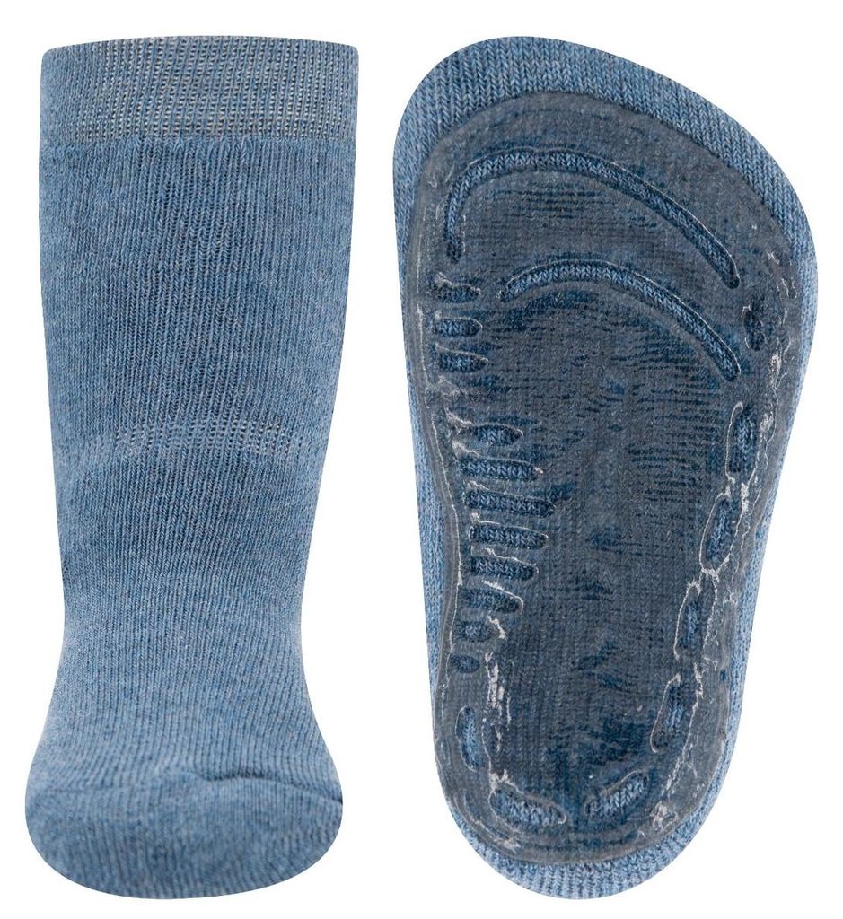 Antirutsch-Kindersocken – Jeans-Melange – 19-20