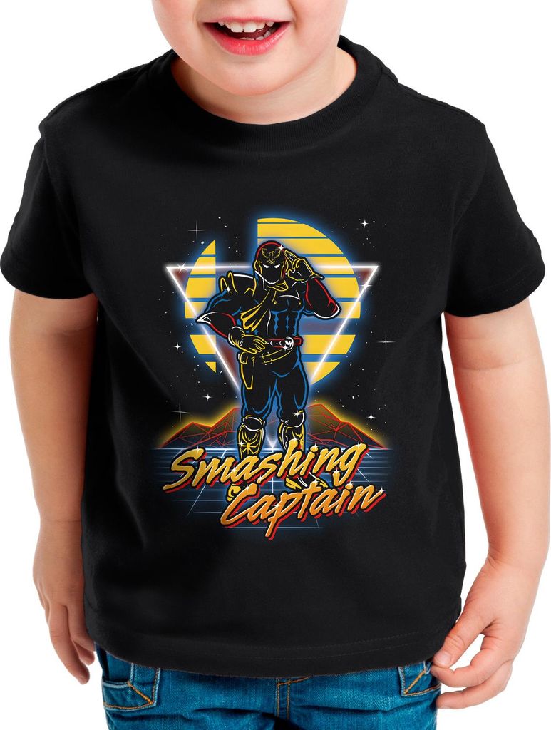 style3 Smashing Captain T-Shirt für Kinder gamer smash