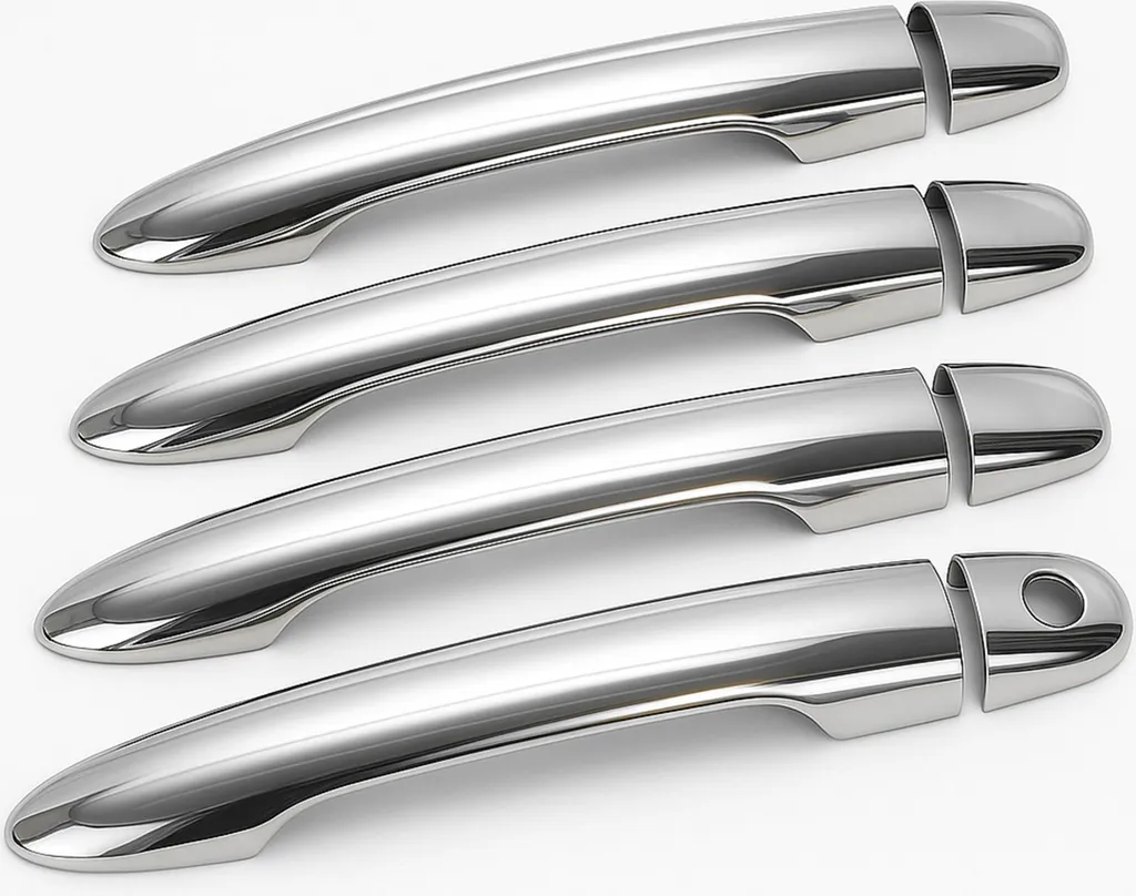 Poignées inox anti-corrosion pour Renault Megane II 2002-2009 chrome