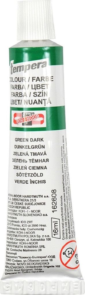 KOH-I-NOOR 16260800000 Temperafarbe Dark Green 16 ml 1 Stck