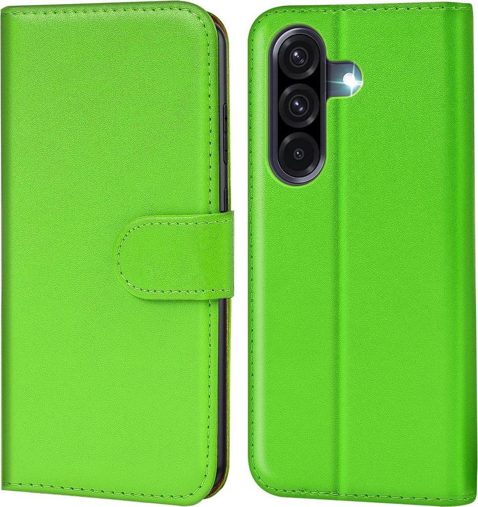 Conie Klapp Tasche für Samsung Galaxy A17 5G Kartenfach Rundumschutz Hülle in Grün