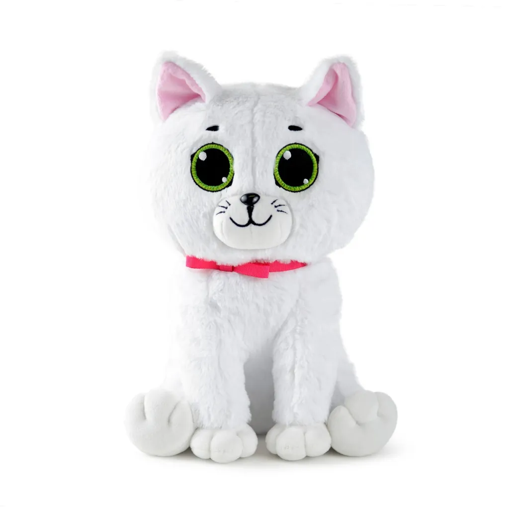 Peluche chat blanc hypoallergénique 31 cm Flocon de neige WP MERCHANDISE