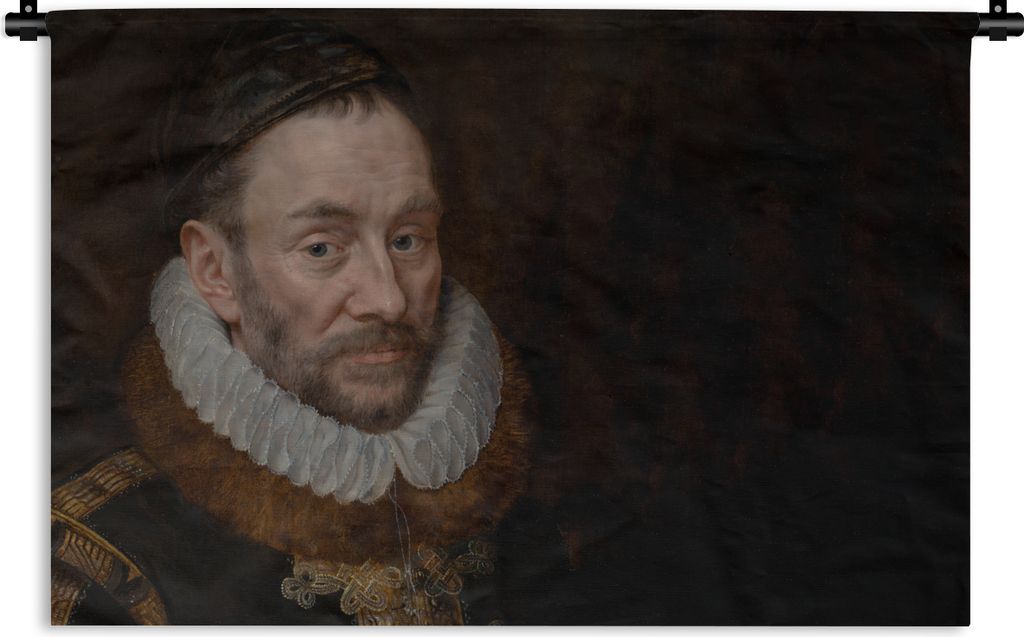 MuchoWow Wandteppich Wandbehang Wilhelm von Oranien - Gemälde - Alte Meister - Kunst 120x80 cm Tapisserie Dekoration Wandtuch - Wanddekorationen...