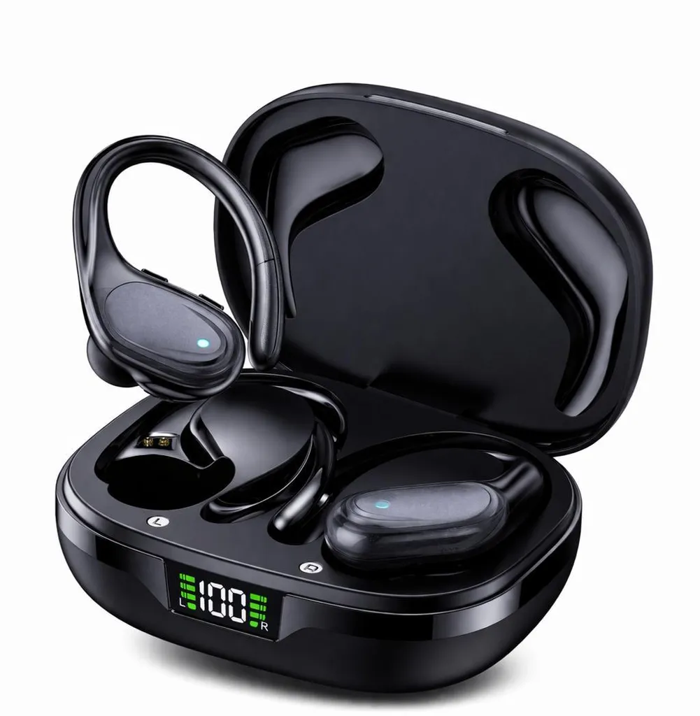 Écouteurs intra-auriculaires sans fil Sport BX17 avec micro intégré noir
