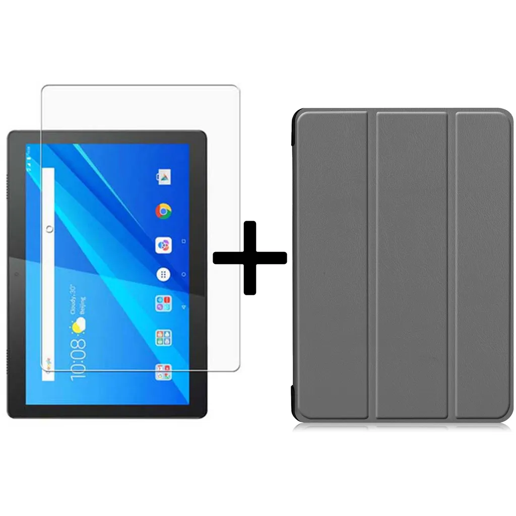 Offerta Set 2in1 Lenovo Tab M10 TB-X605F Cover Grigia + Pellicola
