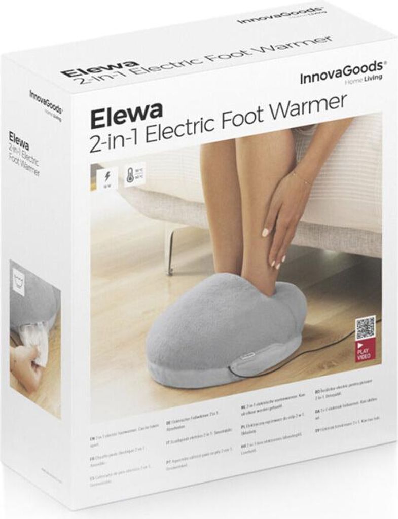 Scaldapiedi Elettrico 2 in 1 Elewa InnovaGoods Immagine del prodotto 