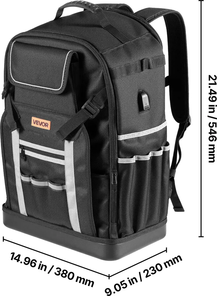 Sac de rangement d'outils robuste pour électricien et technicien - 8
