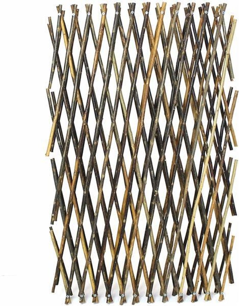 Weidenzaun "Ziehharmonika" variabel, Rankgitter aus Weide, Produktbild 3