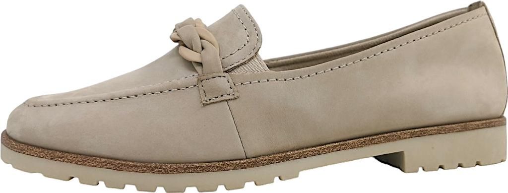 TAMARIS Damen Loafer beige Nubukleder - Größe: 41 Produktbild 