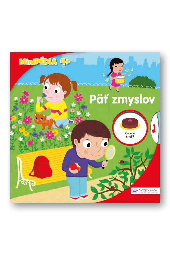 Beau livre illustré Päť zmyslov de Kolektiv pour explorer nos 5 sens