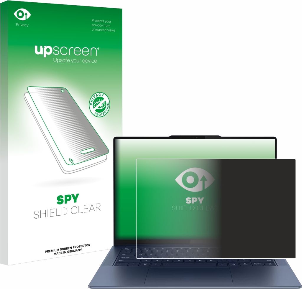Für Lenovo Yoga Slim 7 Gen 9 14" Sichtschutzfolie Schutzfolie upscreen Anti-Spy Privacy Sichtschutz Blickschutz Display Schutz Folie Blaulichtfilter