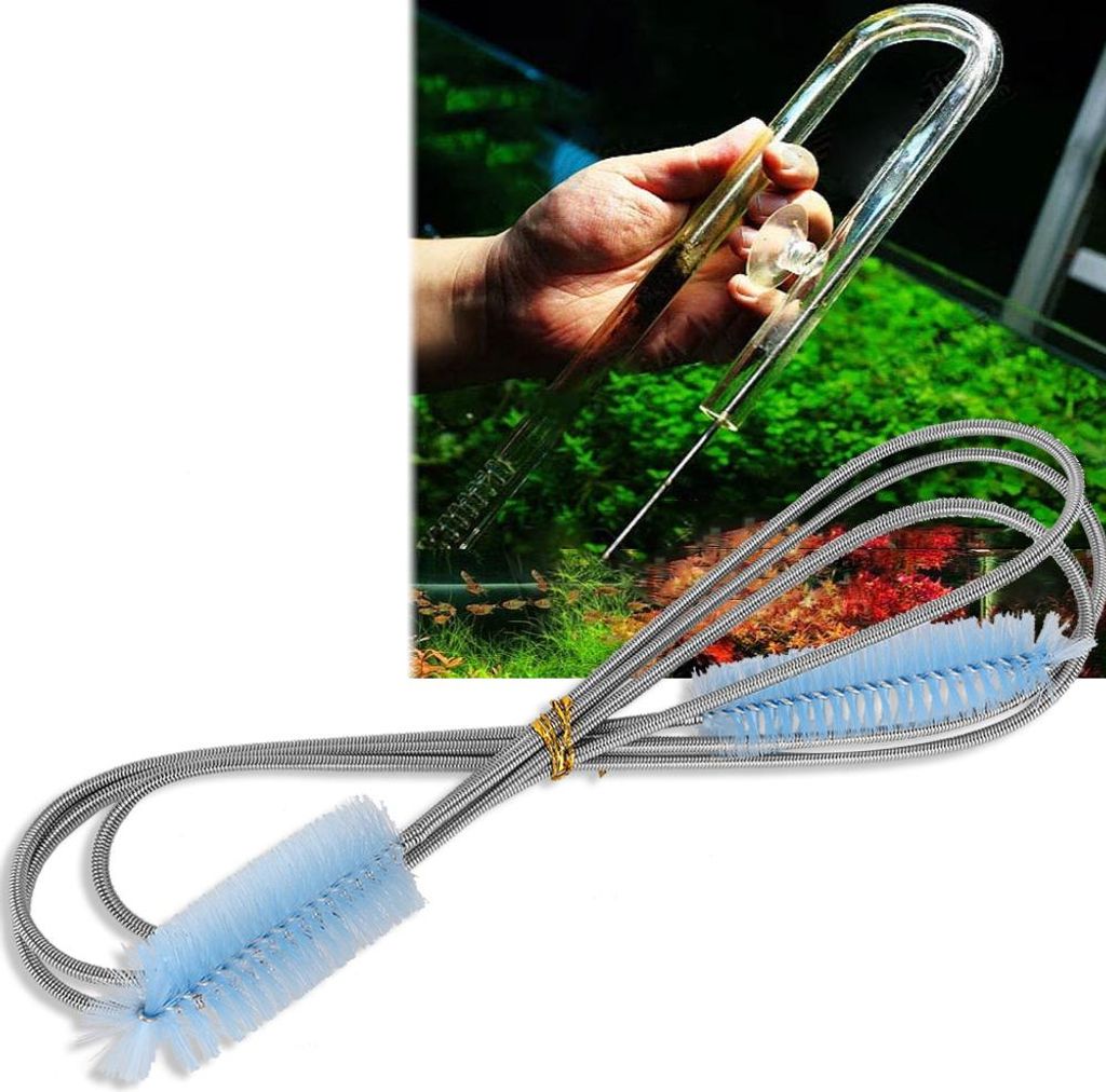 Fischtank Aquarium Filter Glas Wasserrohr Federfeder Edelstahl Reinigung